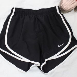 Black and white nike shorts